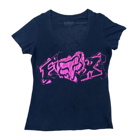 Fox Racing Tops - Fox Grunge V-Neck Tee, Women’s Large